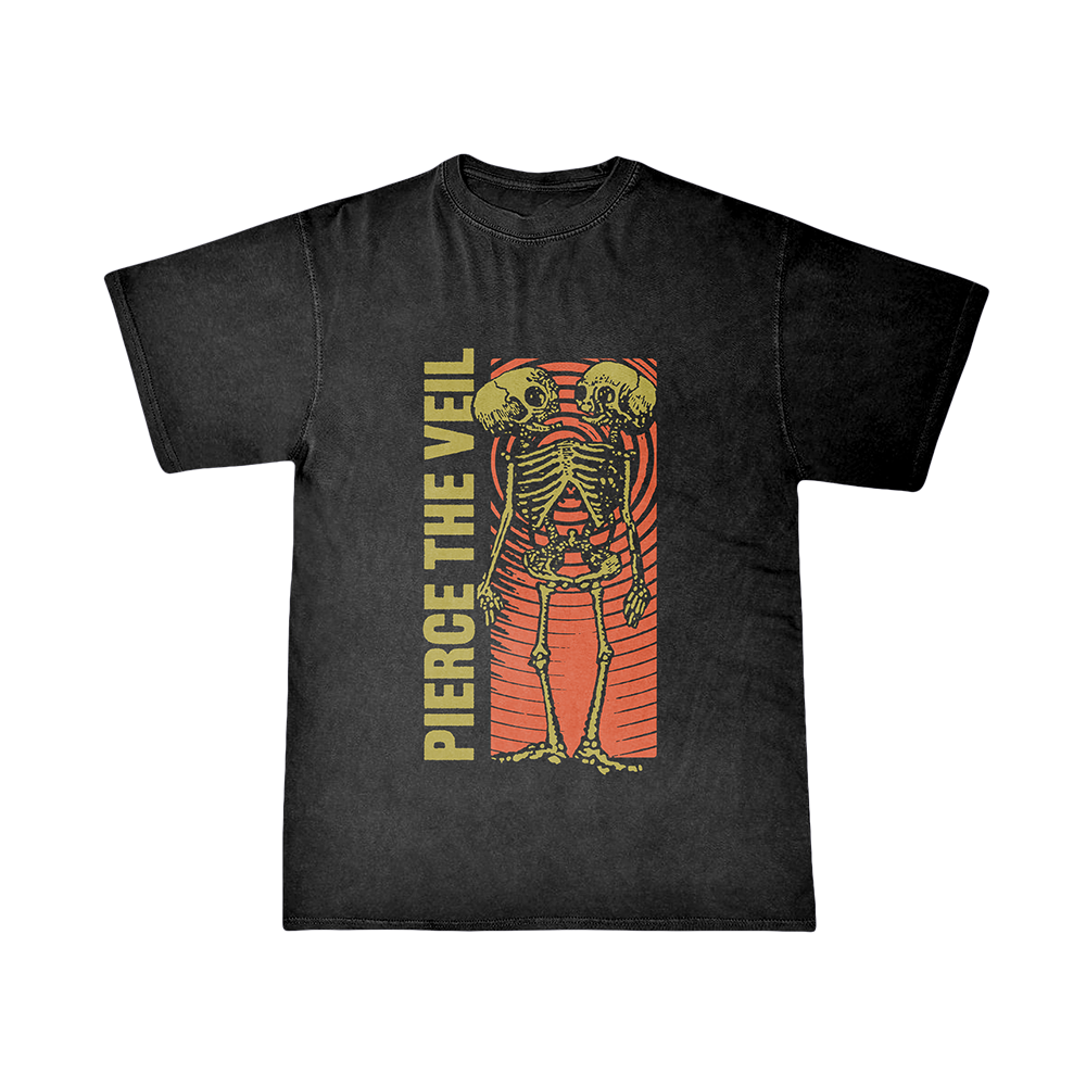 Black Conjoined Skeleton T-Shirt - Pierce The Veil Official Store