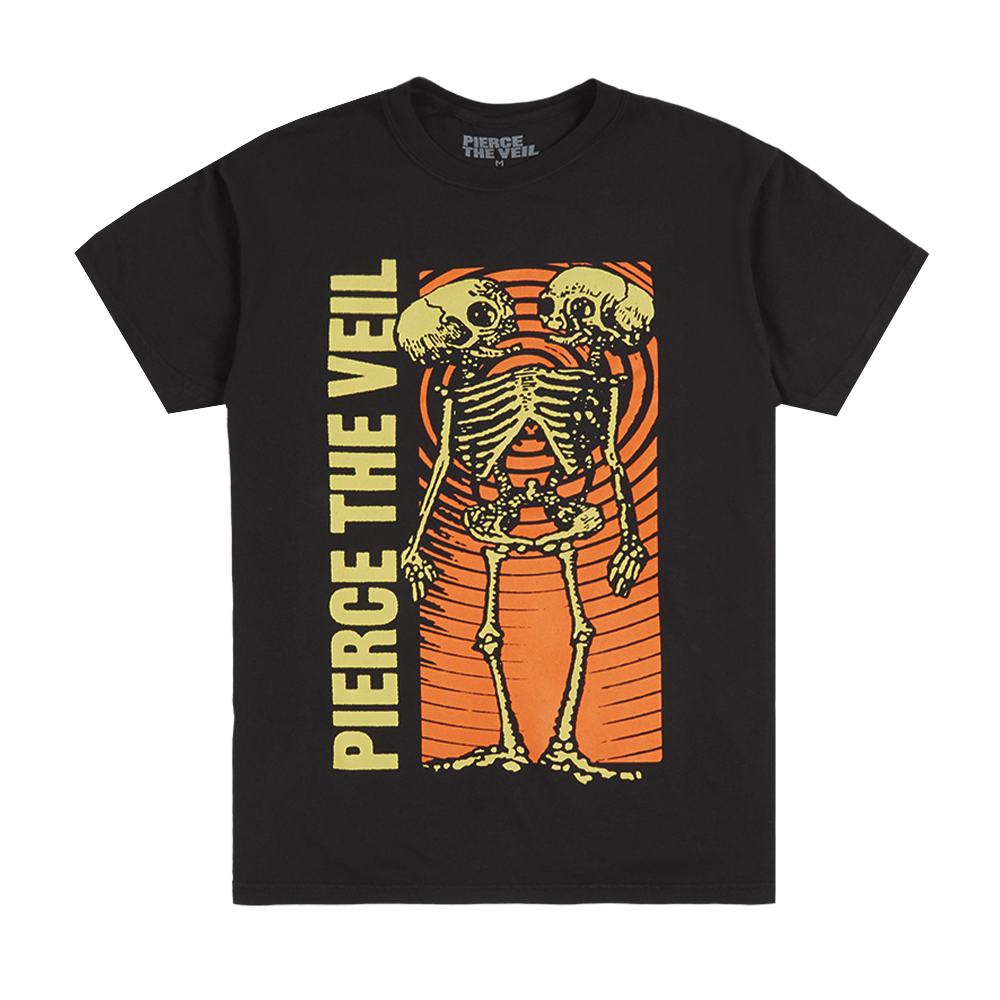 Black Conjoined Skeleton T-Shirt - Pierce The Veil Official Store