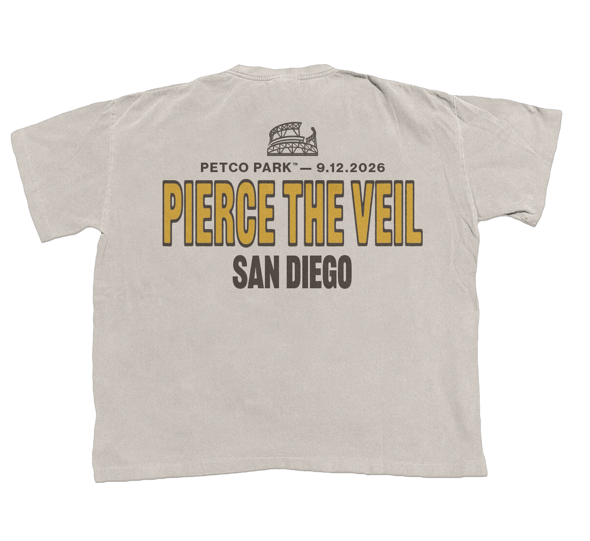 PTV x Padres Ivory Tee back