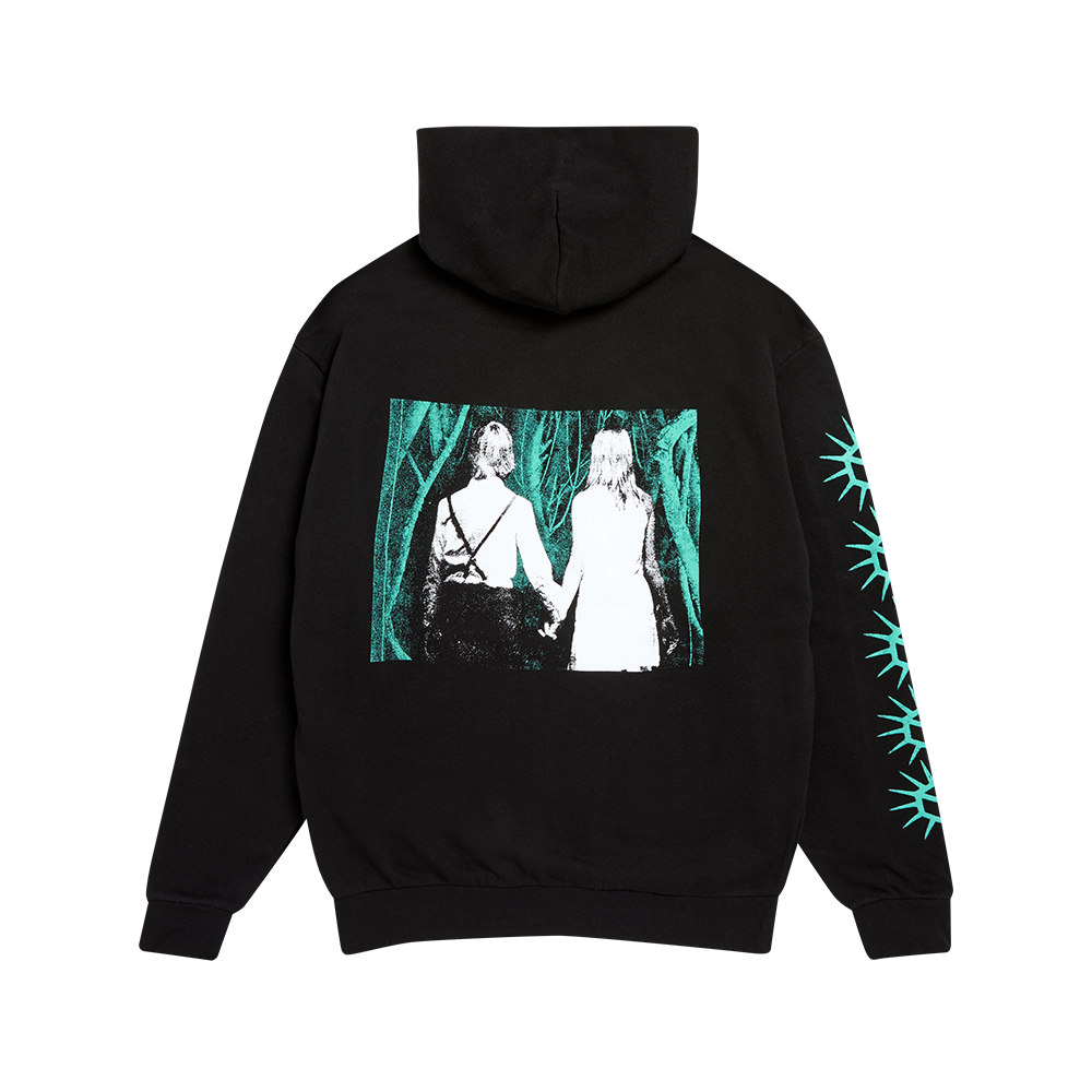 Selfish Machines Holding Hands Hoodie Back