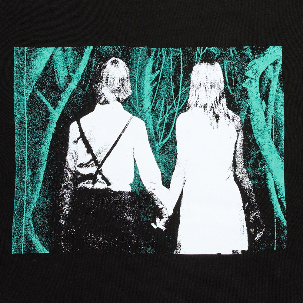 Selfish Machines Holding Hands Hoodie Back Detail