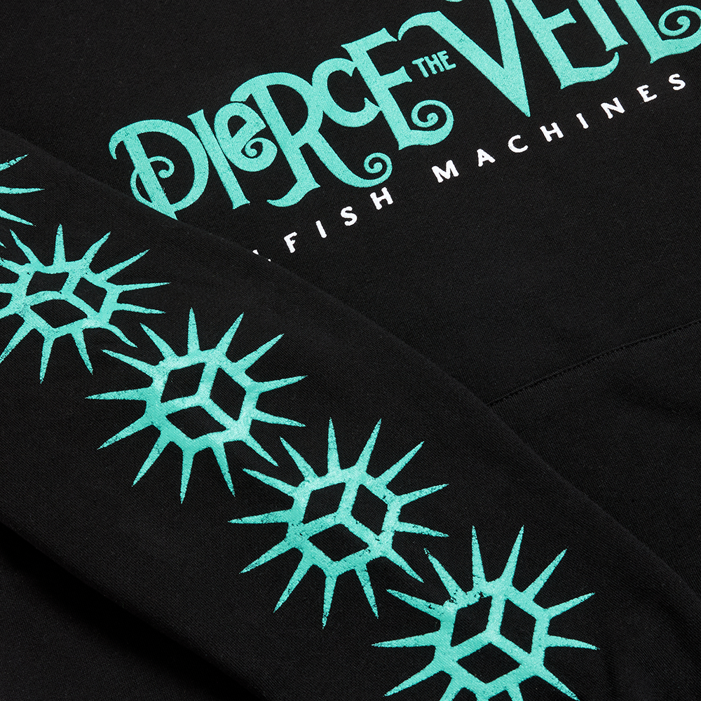 Selfish Machines Holding Hands Hoodie Sleeve Detail