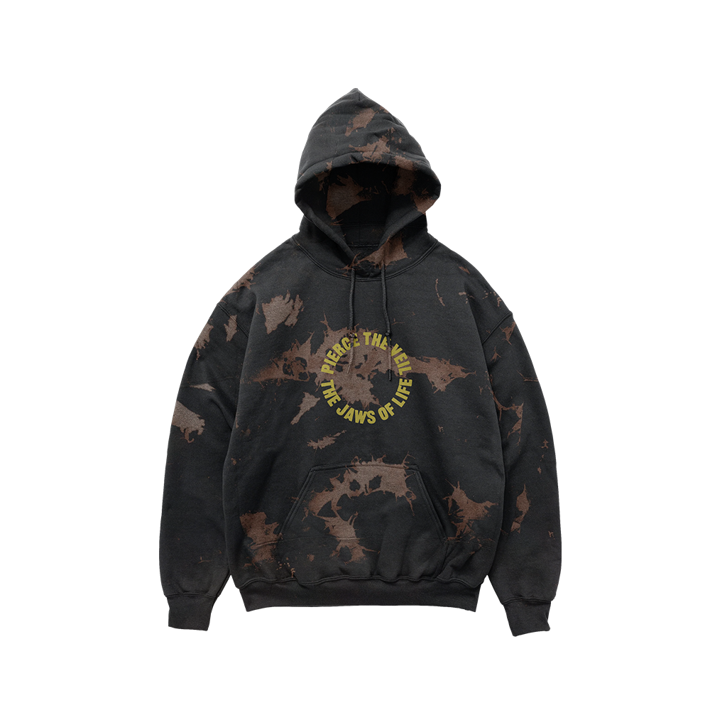 Tie Dye Circle Jaws Hoodie Front