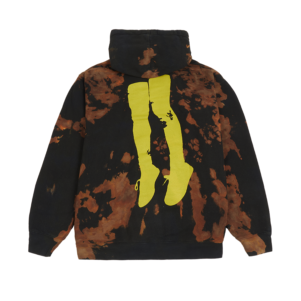 Tie Dye Circle Jaws Hoodie Back 