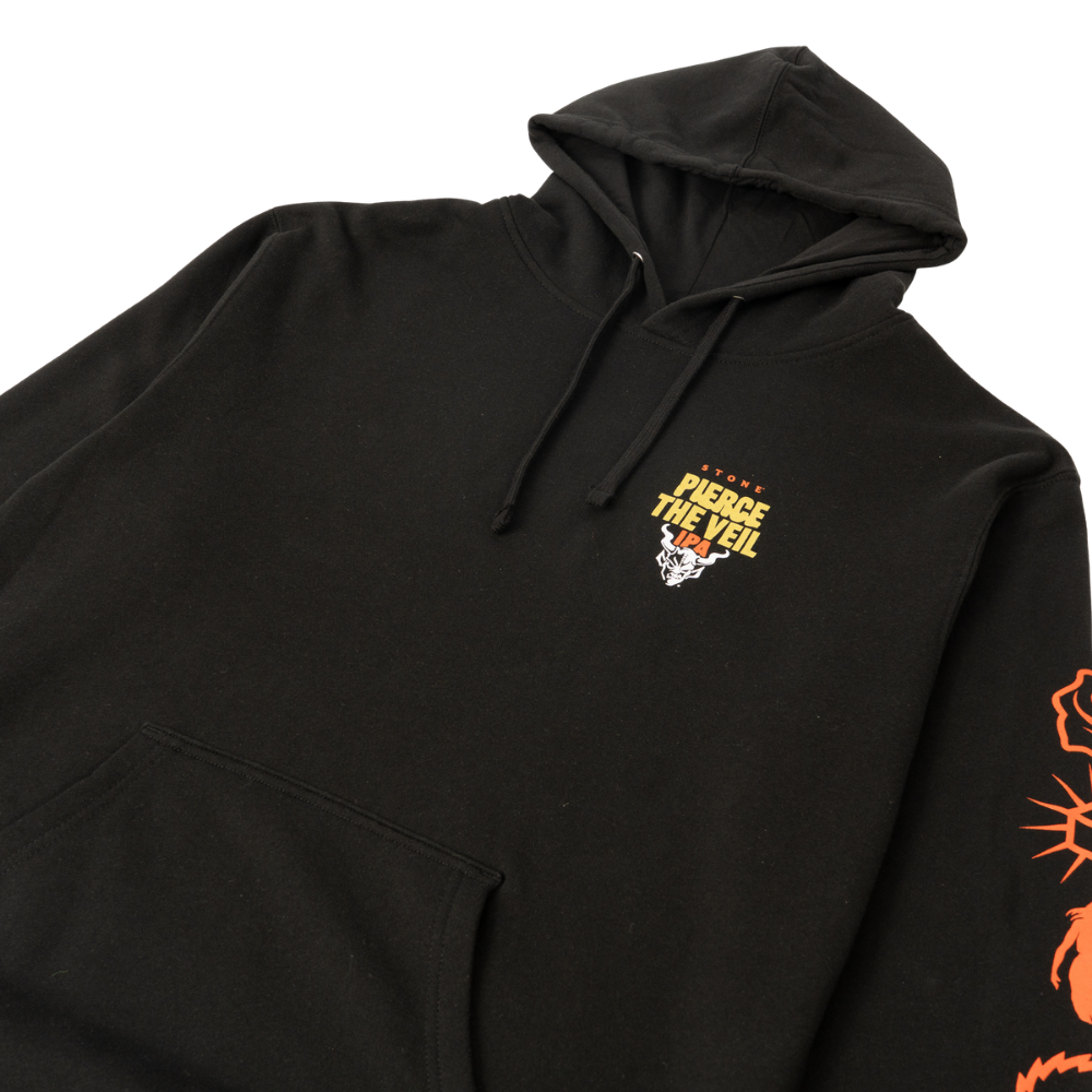 PTV x Stone Brewing Hoodie Front Detail