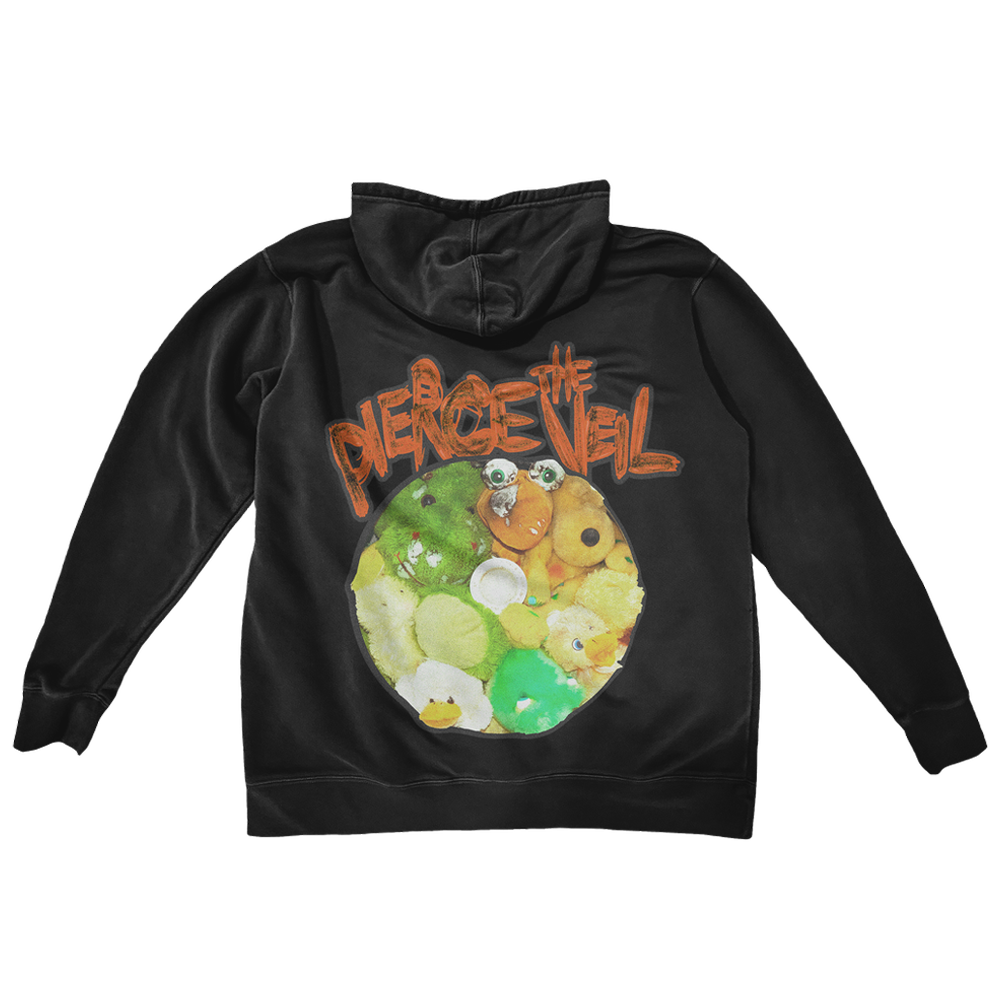 Black Plushie Hoodie Back