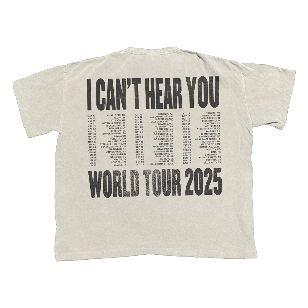 Ivory Clip Faces Tee Back