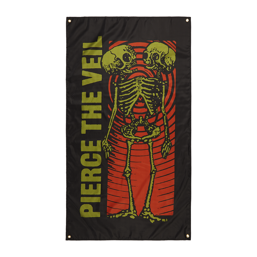 Conjoined Skeleton Flag 